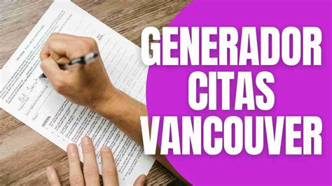 citar vancouver online|Generador de Citas Vancouver [Actualización 2025]